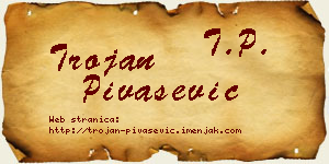 Trojan Pivašević vizit kartica